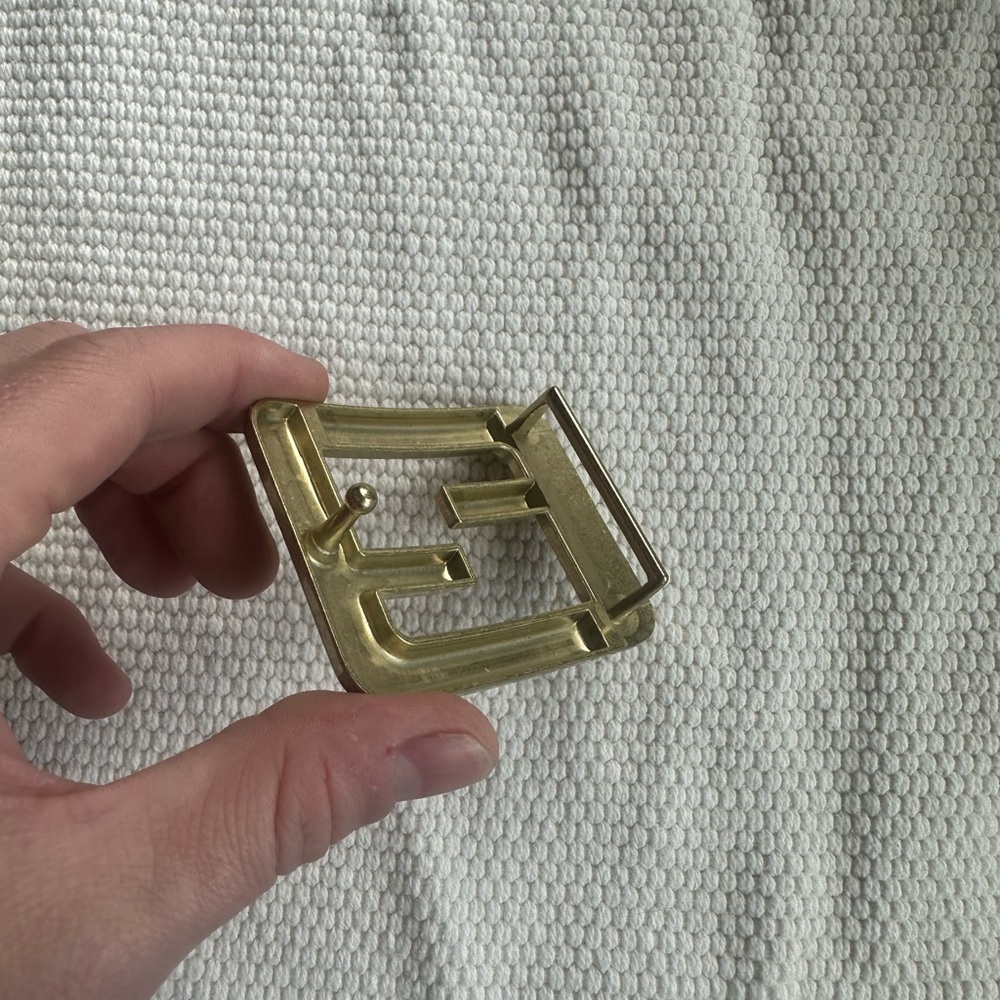 Classic Fendi styled FF Monogram Men’s Designer Belt Buckle - Picture 3 of 4